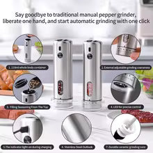 Adjustable Pepper Grinder Portable Stainless Steel
