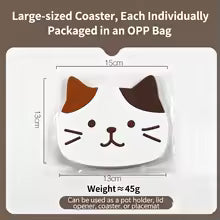 5pcs Cat Silicone Trivets for Hot Dishes