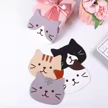 5pcs Cat Silicone Trivets for Hot Dishes